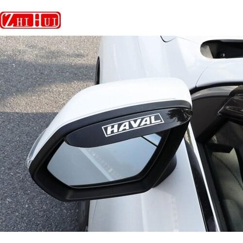 For Haval Jolion 2021 Car Rearview Mirror Visor Rain Eyebrow Weather Shield Cover Protection Accessories Car-styling Decoration