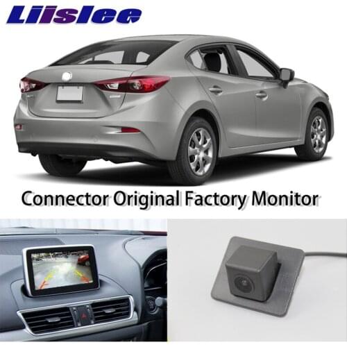 LiisLee High Quality Rear View Back Camera For Mazda 3 Mazda3 Axela BM 2013~2018 Connect Original Factory Screen Monitor