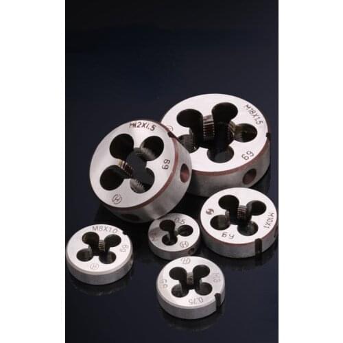 Die Alloy Steel Round Die Taps Tapping Round Wrench Manual Thread Element Die M3/6/10/12/16