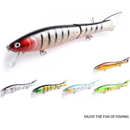 East Rain multi section bait 12cm 13g 2pcs Muskie Fishing Lures Swimbait Crankbait Hard Bait Fishing Accessory Free shipping