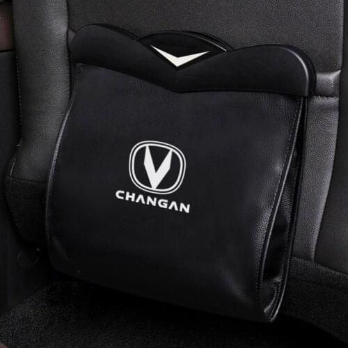 Car Trash Can Garbage Bag For Changan CX70 CS55 CS75 Plus CS35 Filter Bunper CS15 Alsvin Hunter Rubbish Pocket Auto Accessories