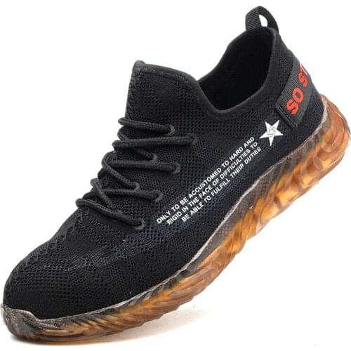 Men and Women 2019 Steel Toe Safety Work Shoes Fashion Summer Slip on Casual Boots Mens Labor Insurance Puncture Proof Shoe