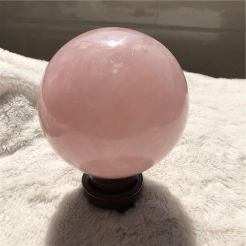 11cm Natural Crystal Rose Quartz Sphere Amethyst Ball For Decoration