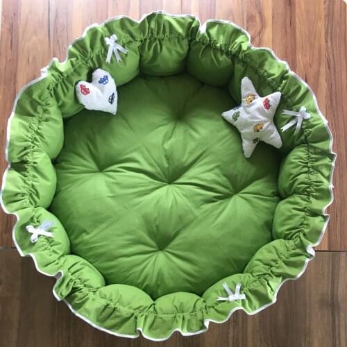 Babynest Bed Portable Crib Travel Bed Solid Cotton Newborn Baby Crib Infant Bedding