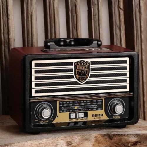 Portable Wooden Retro AM FM Radio Wireless Bluetooth HIFI Speaker Stereo radio Receiver Player USB TF Card AUX MP3 Classic Style