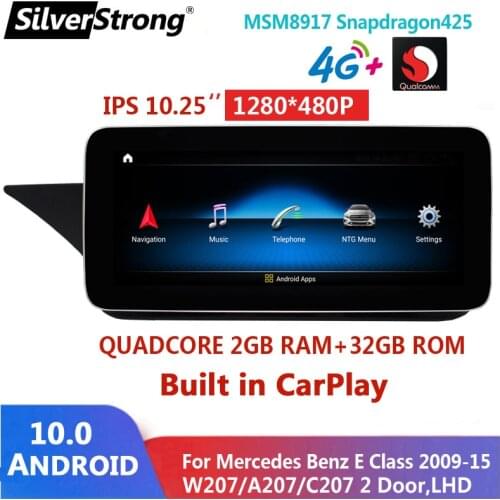 Qualcomm Benz Android Car Radio GPS Navi Multimedia Player For Mercedes Benz E-Class Two Door Coupe C207 W207 A207 2009-2015 DVD