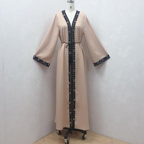 Fashionable embroidered cardigan robe new Aliexpress hot seller long skirt manufacturer in stock