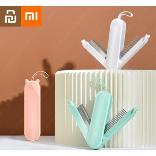 Xiaomi Pet Stainless Steel Row Comb Hair Removal Brush Cat To Float Hair Needle Comb Double Row Folding Pet Grooming Tool Youpin