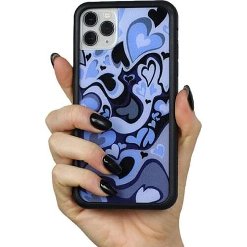 Deformed love Love Silicone PC+TPU phone case for iphone 6S 7 8 Plus X Xs Max for Apple phone XR 11 12 MINI Pro hard fundas 2021