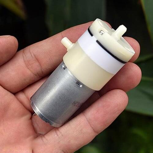 DC 3.7V-9V 6V 370 Air Pump Vacuum Pump Carbon Brush Double Hole Large Flow Oxygen Pump Negative Pressure Pump Diaphragm Pump