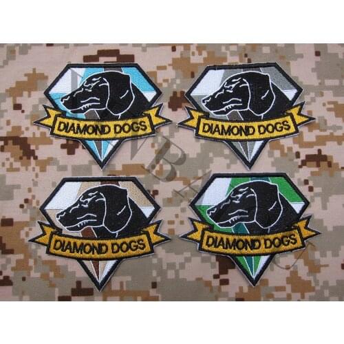 Embroidered Patch Metal Gear Solid MGS FOX HOUND DIAMOND DOGS Special Force Group Hook on