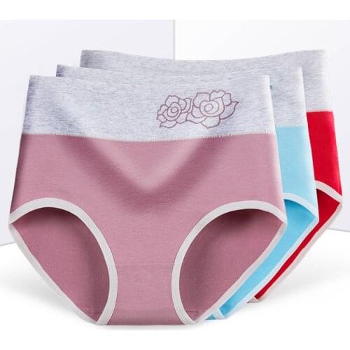 High Waist Womens Underwear Cotton Lingerie Plus Size Panties Seamless Breathable Lingerie Female Briefs Underwear Women