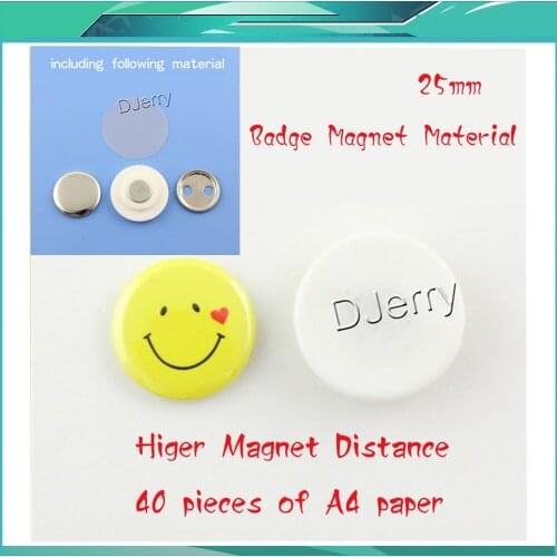 1" 25mm Wholesale Price 100 Sets NEW Professional Fridge Dialog Box Nd. Magnet Metal Back Button Maker Supply Materials