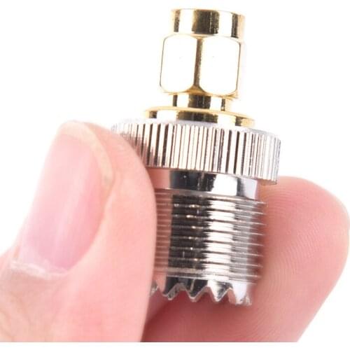 1pc SMA Male Plug to UHF PL259 SO239 Female RF Connector Adapter Cable