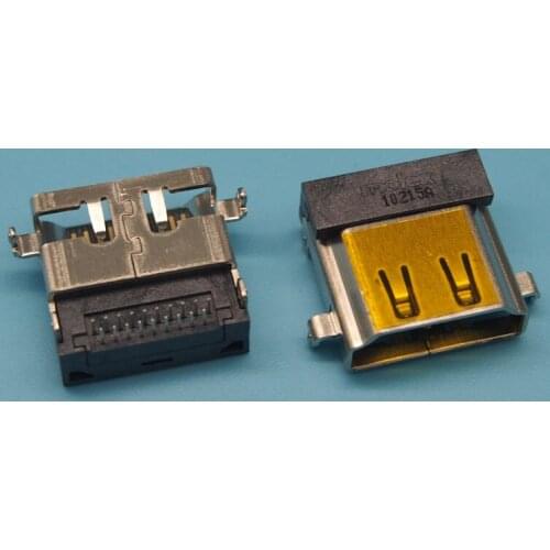 10pcs/lot 90 degree HDMI Socket 19pin HDMI Jack For acer sumsung hp lenovo etc Laptop HDMI Connector