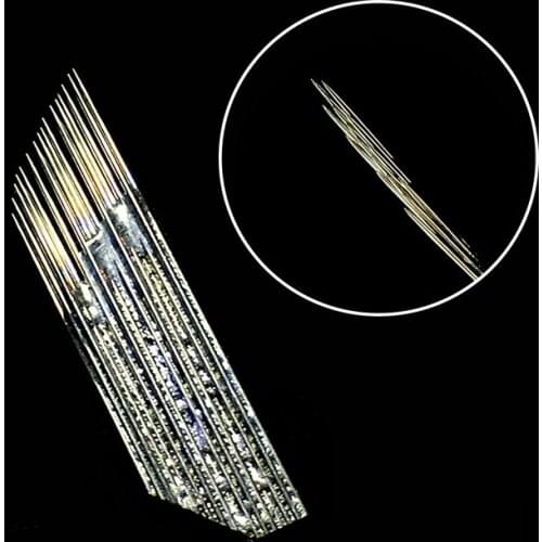 30 pcs 3 Rows 16 Makeup Needle Permanent Eyebrow Blades For Microblading Manual Pen 3D Embroidery Tattoo Needles Microblade