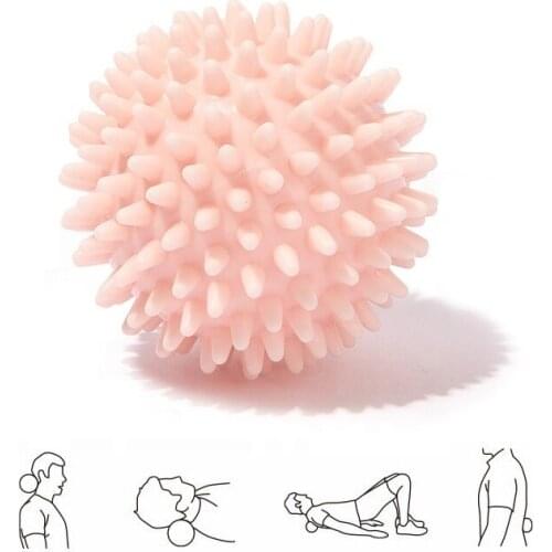 6cm Eco PVC Spiky Massage Ball Yoga Gym Trigger Point Muscle Massager Stress Relief Hedgehog Fascia Roller Ball For Blood Circle