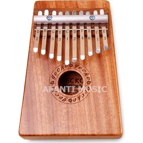 Afanti Music 10 Keys Kalimba Mbira Thumb Piano Mahogany Traditional African Music Instruments 10 tone (THP-116)