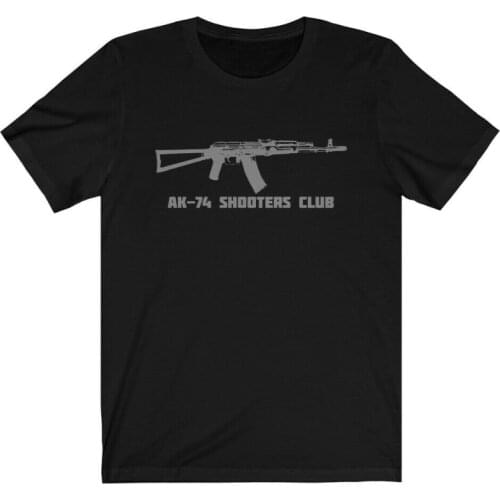 Ak-74 Shooters Club Shirt, 5.45 Ak74, Russian Soviet Ak-47, Ak47, Free Shipping!T Shirts Fashion Summer Men Print Shirt