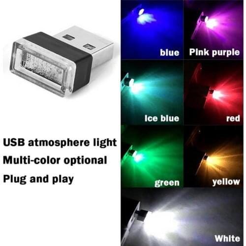 Car Decoration Night Decor Galaxy Lights Atmosphere Light Automotive USB LED Night Lamp Assisted Night Illumination Tool Auto