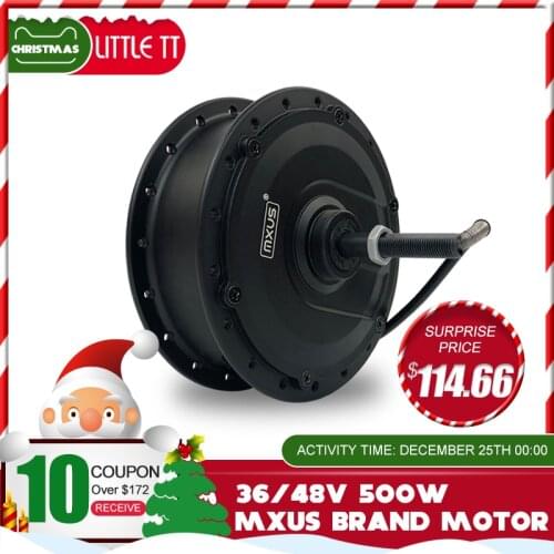 500W Hub Motor scooter MXUS 36V 48V Front/Rear Wheel Brushless Gear Hub Motor For Electric Bicycle Conversion Kit 16-28inch 700C