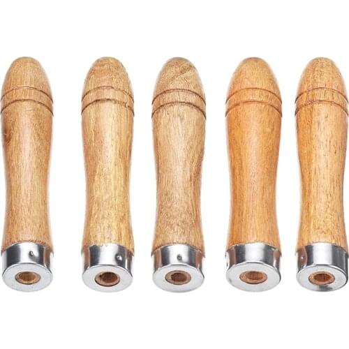 5pcs Wooden File Handle Metal Wood Rasp Woodworking Polishing Rust Proof Filing Tools For 6-8 Inch Files