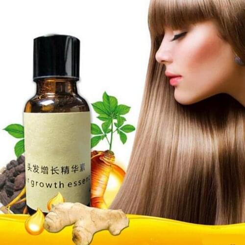 Hot Sale 20ml Hair Growth Product Ginger Essence Anti Hair Loss Liquid Dense Fast Sunburst Grow Alopecia Shampoo Stop Hair Loss