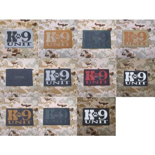 K9 Dog paw K-9 UNIT Morale of tactical military 3D PVC Patch