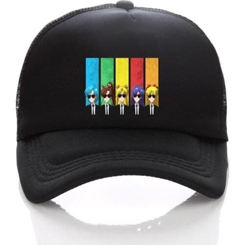 Anime printing hat cute cartoon cosplay cap adjusted baseball snapback hat cotton Mesh funny Novelty cap