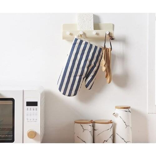 Amily Simple Type Free Punch J-Type Paste Storage Rack Door Hook Clothes Scarf Key Umbrella Storage Hook