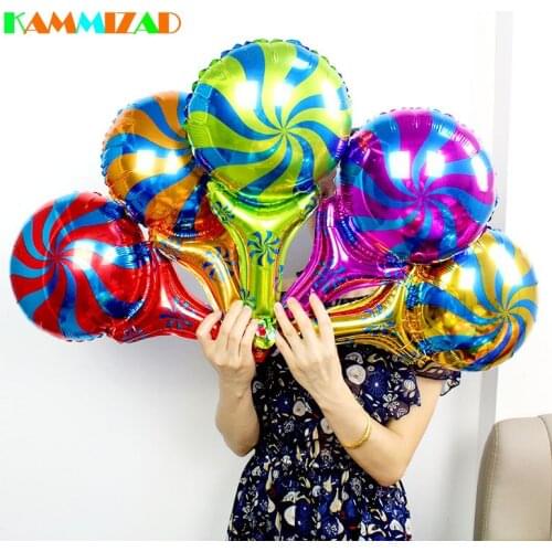 Small Hand Bat Balloons Windmill Candy Multi Color Crazy Night Birthday Party Sporting Inflatable Aluminium Foil Globos Supplies