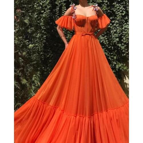Sweetheart Dubai Evening Dresses 2020 Sexy Backless Off The Shoulder Tulle Evening Gown With Bow Belt Soiree Cheap Gown Dress