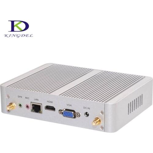 Intel Nuc Fanless Desktop Mini PC HTPC with Core i3 4005U Dual Core,USB3.0,VGA,HDMI,WIFI,3D game support,Nettop Computer TV Box