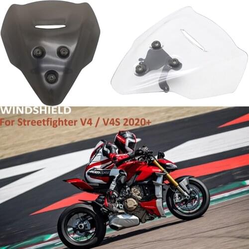 New For DUCATI Streetfighter V4 V4S 2020 2021 Motorcycle Accessories Windscreen Windshield Viser Baffle VIsor Wind Deflectors