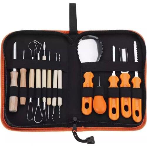 Halloween 14-piece Pumpkin Carving Knife New Spatula Carving Tool To Cut Pumpkin Kitchen Carving