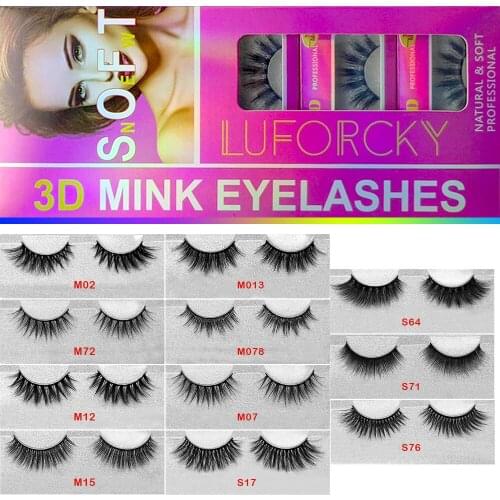 Wholesale 10/20/30/100 Pairs 3D Mink Lashes Bulk Mix Eyelash Styles Natural False Eyelashes Extension Makeup Soft Dramatic Lash