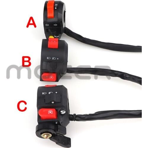 7 Wires 3 Functions Left Handle Control Switch Assy For 50 70 90 110 125 cc ATV Quad Kazuma Taotao Sunl Go Kart Dirt Pit Bike