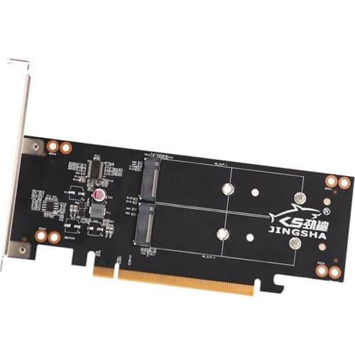 Expansion Card PCI-E16X To M.2NVME 4-disk Expansion Card Array Card PCIE Signal Splitting VROC RAID Card
