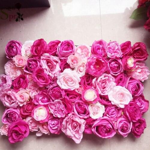 SPR factory direct artificial flowers wall backdrop artificial flower table runner and centerpiece decorativ floral