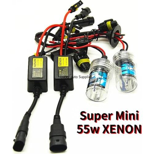 Super Mini 55w XENON Ballast H1 H3 H7 H11 HB3(9005) HB4(9006) Car Hidden Headlight 3000K 4300k 6000K 8000k