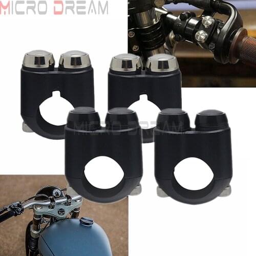 Universal 22mm 7/8" 1 inch 25mm Vintage Motorcycle Momentary Switches Handlebar Mount Horn Power Start Kill ON-OFF Switch Button