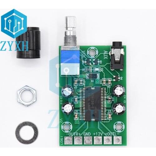 XH-A352 YDA138-E Digital Amplifier Board 15W*2 Class D HD HIFI Stereo Audio AMP DC 12V 2A Volume Control For Desk Speaker