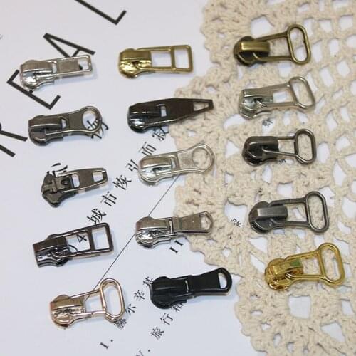 10Pcs 3#Fix metal Zipper Slider Zipper Head Zipper Repair Kits Replacement Zippers Sewing Clothe