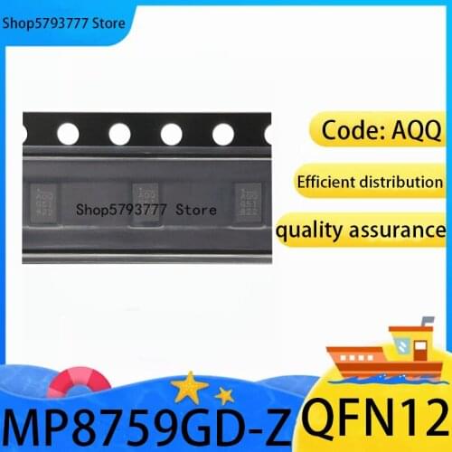 5PCS-50PCS Brand new original authentic MP8759GD-Z QFN-12 MP8759 QFN12 Code: AQQ switching regulator chip