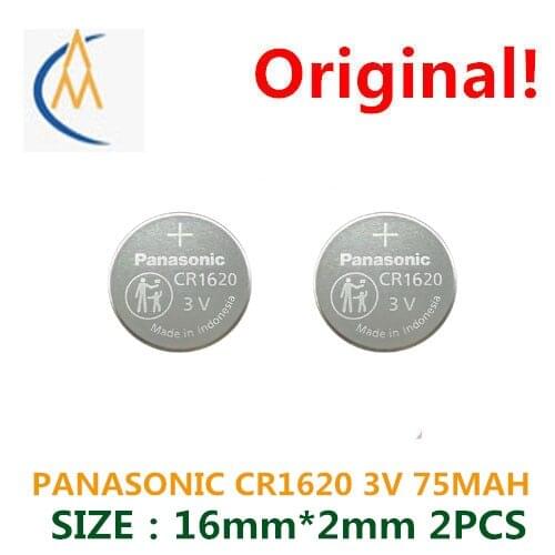 2PCS Panasonic Panasonic CR1620 / BN watches car key remote control PLC industrial control mainboard 3 v button battery
