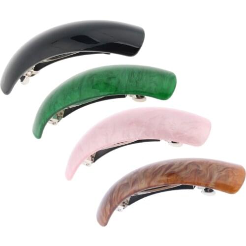 2 Pieces Women French Large Hair Barrette Ponytail Holder Clip Pin