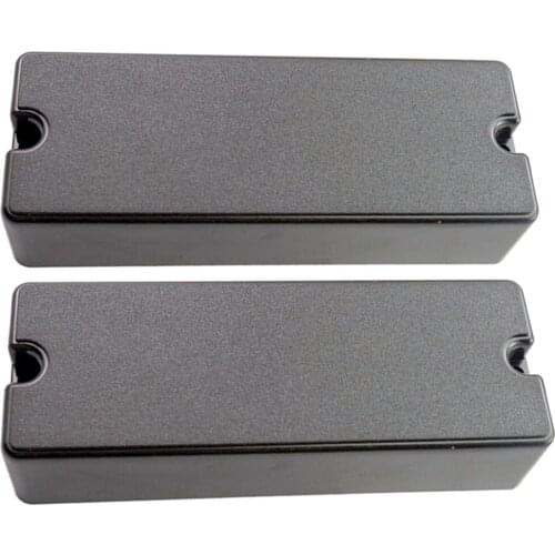 2x Closed Humbucker Pickup Cover for 5-string Electric Bass with 2