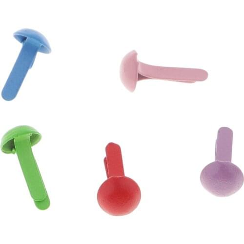 800 Pieces 4.5mm Round Head Split Pins Metal Brads Paper Fastener Decorative Brad for Scrapbooking DIY Craft Decoration