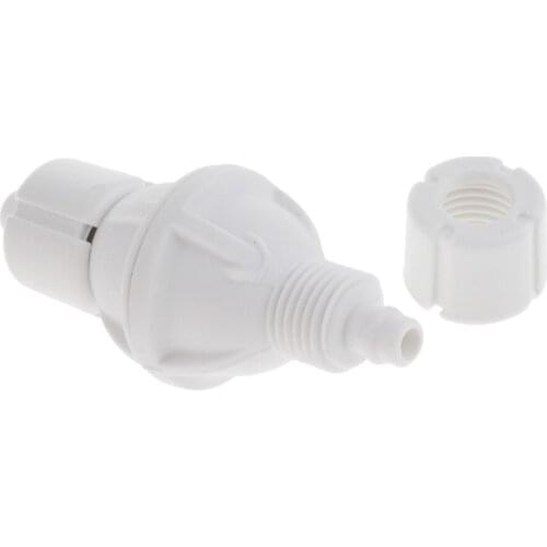Aquarium Check Valve For Co2 Bubble Counter Air Pump With stainless steel Spring Stop Fish Tank Fastening Plastic