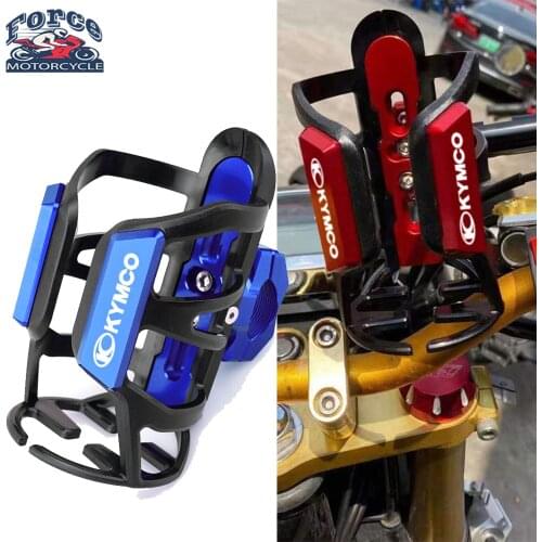 For KYMCO Downtown 300/350i CK250T 300i XCITING 250/300/400/S/500 Motorcycle CNC Aluminum Beverage Water Bottle Drink Cup Holder